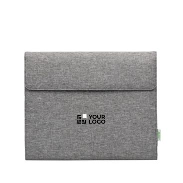 Porte-documents en RPET avec bloc-notes et poche pour appareils