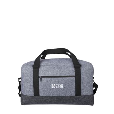 Sac de sport en feutre RPET avec petite poche frontale