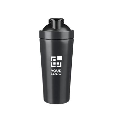 Shaker en acier inox recyclé avec boule mélangeuse métallique 750ml