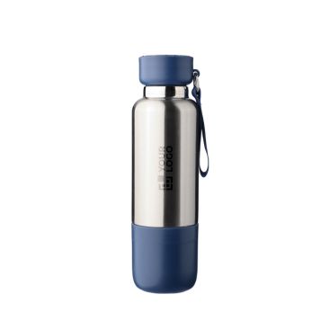 Gourde en acier inoxydable avec poignée et verre intégré 500ml