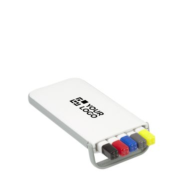Set d’écriture avec 3 stylos, 1 portemine et 1 marqueur fluorescent