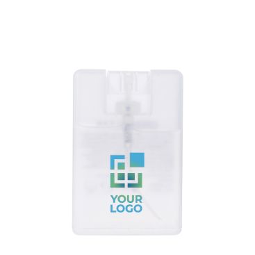 Spray désinfectant mains avec alcool forme rectangulaire