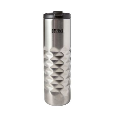 Verre thermique en acier inoxydable texturé, 460 ml