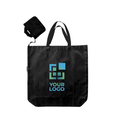 Sac de courses en tissu Oxford avec étui assorti pour le plier