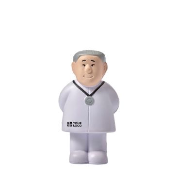 Anti-stress en mousse PU en forme de docteur à personnaliser