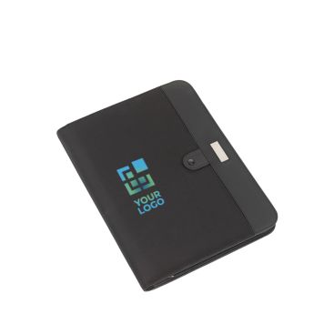 Porte-documents pro en microfibre avec feuilles et calculatrice