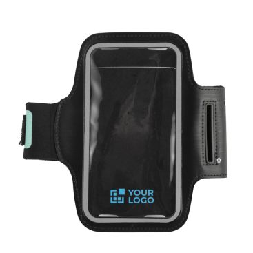 Bracelet sportif porte-téléphone réfléchissant avec fermeture velcro