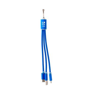 Set de câbles de charge 3 en 1 avec mousqueton pour le transport