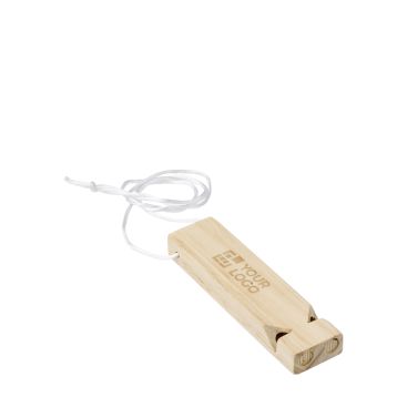 Sifflet de train en bois personnalisé avec logo Chuchu