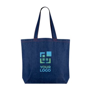 Sac en denim recyclé avec poignées longues 280 g/m2