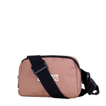 Sac bandoulière en similicuir avec une poche extérieure à l'arrière