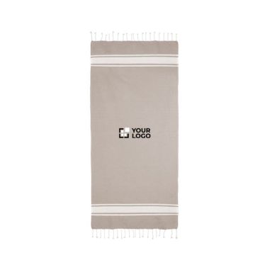 Paréo en coton recyclé et polyester en plusieurs couleurs 150 g/m2