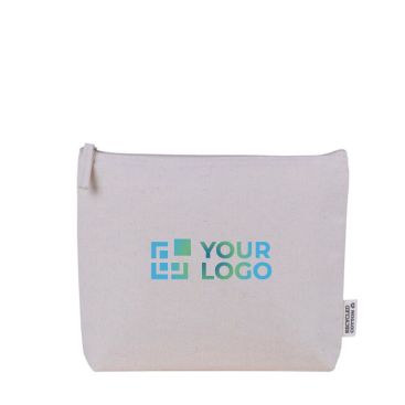 Trousse de toilette en coton recyclé avec doublure isotherme