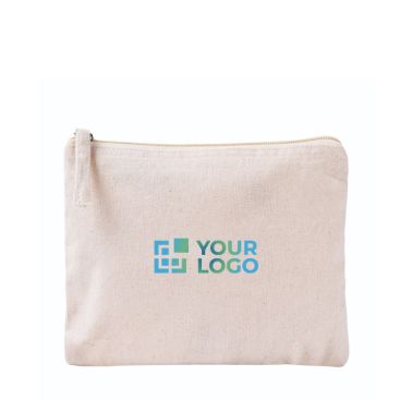 Trousse rectangulaire en coton bio avec certification GOTS