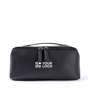 Trousse de voyage en PU avec finition douce 400 g/m2