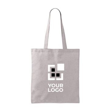 Tote bag en coton et polyester avec longues anses 120 g/m2