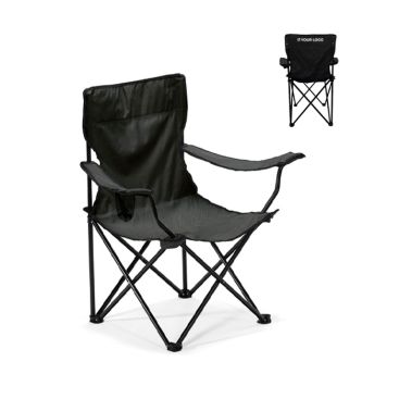 Chaise de camping / plage personnalisée vue avec zone d'impression