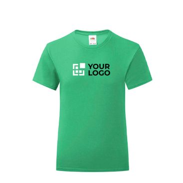 T-shirt pour filles 100% coton 150 g/m² Fruit of the Loom avec zone d'impression