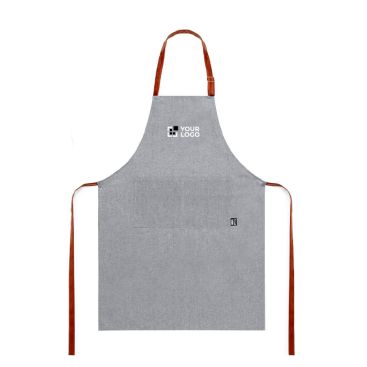Tablier RPET avec poche avant et attaches réglables en similicuir