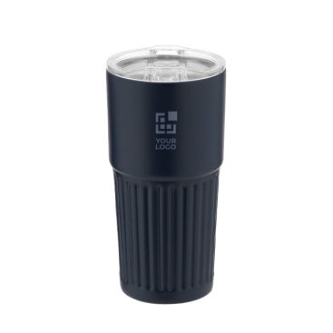Verre en acier inoxydable recyclé avec design en relief 500 ml