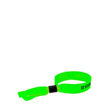Bracelet événementiel polyester avec fermeture de sécurité ajustable
