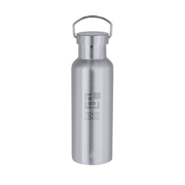 Gourde isotherme en acier inoxydable avec poignée de transport 500 ml