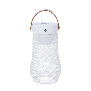 Lampe avec un design en métal avec anse supérieure en PU