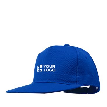 Casquette 5 panneaux en coton et polyester avec fermeture velcro
