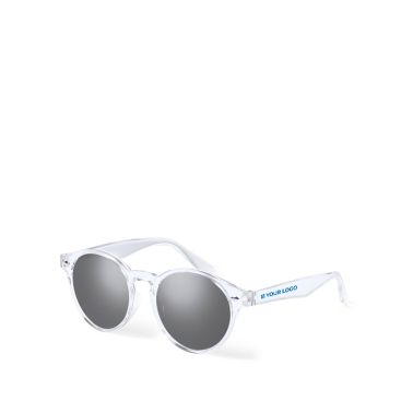 Lunettes de soleil avec des verres noirs et ronds UV400