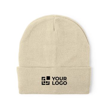 Bonnet en tricot extensible avec revers à personnaliser