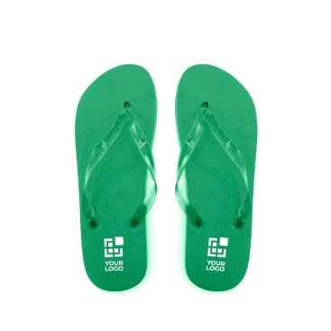 Tongs avec logo, semelle EVA et brides transparentes Pool 