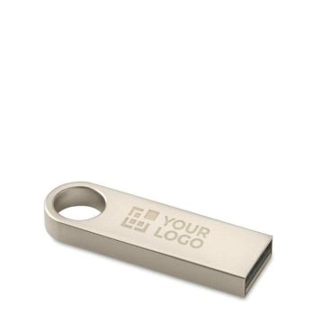 Petit USB sérigraphiée ou gravée 3.0 en métal Compact Round 3.0 