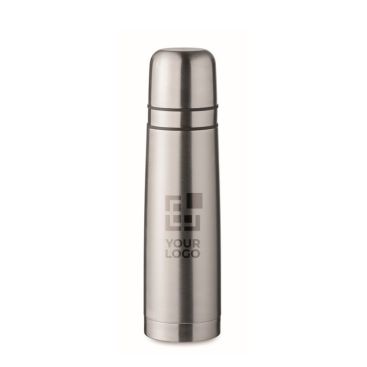 Thermos inox recyclé avec 2 tasses intégrées dans le couvercle 750ml
