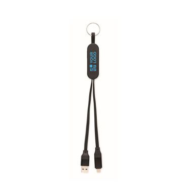 Porte-clés et support pour téléphone avec câbles de charge de 26 cm