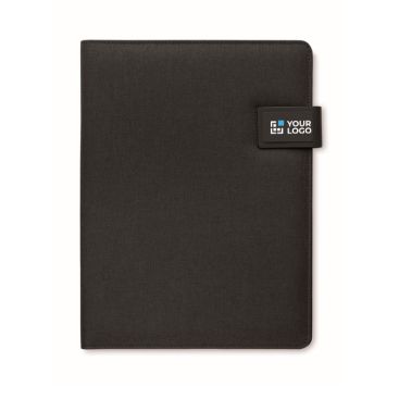 Porte-documents en cuir avec batterie externe et chargeur sans fil A4