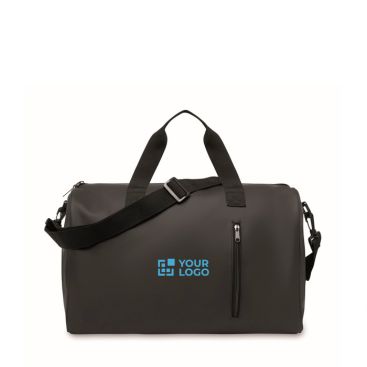 Sac au toucher doux avec double anse et bandoulière amovible