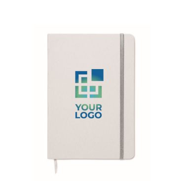 Carnet avec bande élastique et marque-page coloré, pages lignées A5