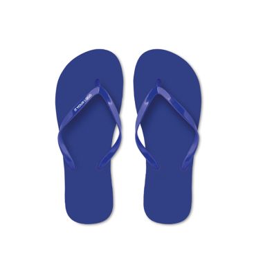 Tongs de plage en plastique unicolores et personnalisables 