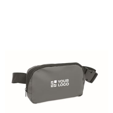 Sac banane en PU avec compartiment principal et poche arrière
