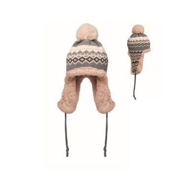 Bonnet en polaire et polyester avec cache-oreilles pour adulte