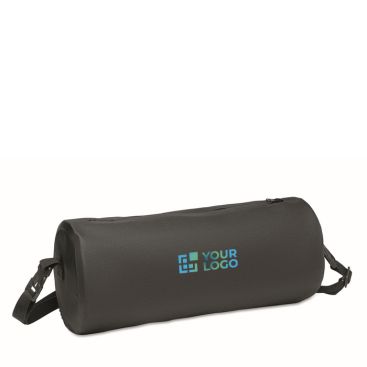 Sac de sport cylindrique en RPET avec sangle amovible