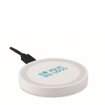 Chargeur publicitaire lumineux couleur blanc