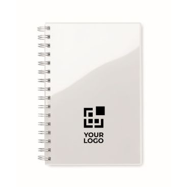 Carnets personnalisés recyclés A5 avec des pages lignées Colors RPET
