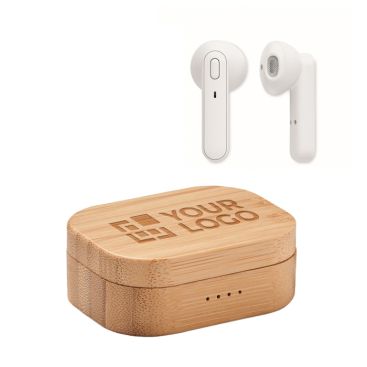 Écouteurs bluetooth TWS 5.0 avec zone d'impression
