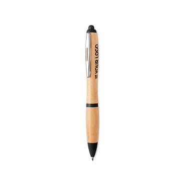 Stylo travaillé en bois classique avec zone d'impression