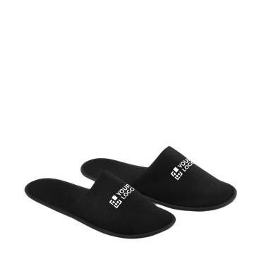 Chaussons avec logo pour hôtel en polyester Roomie 