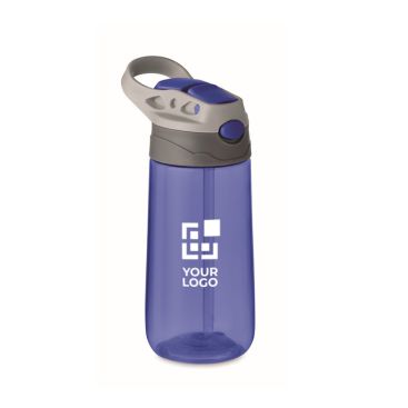 Bouteille en tritan sans BPA avec paille