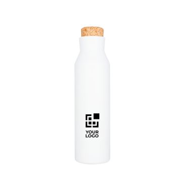 Bouteille personnalisée avec bouchon en liège avec zone d'impression