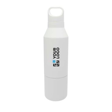 Bouteille isotherme en inox recyclé avec gobelet amovible 600ml