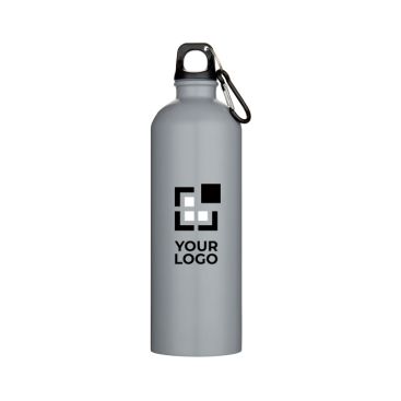 Gourde mate en acier inoxydable recyclé avec mousqueton 750 ml